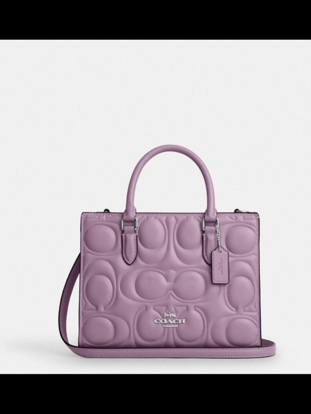 NWT Coach Maggie Small Tote Bag Signature Leather In Jasmine Style No. Cy670